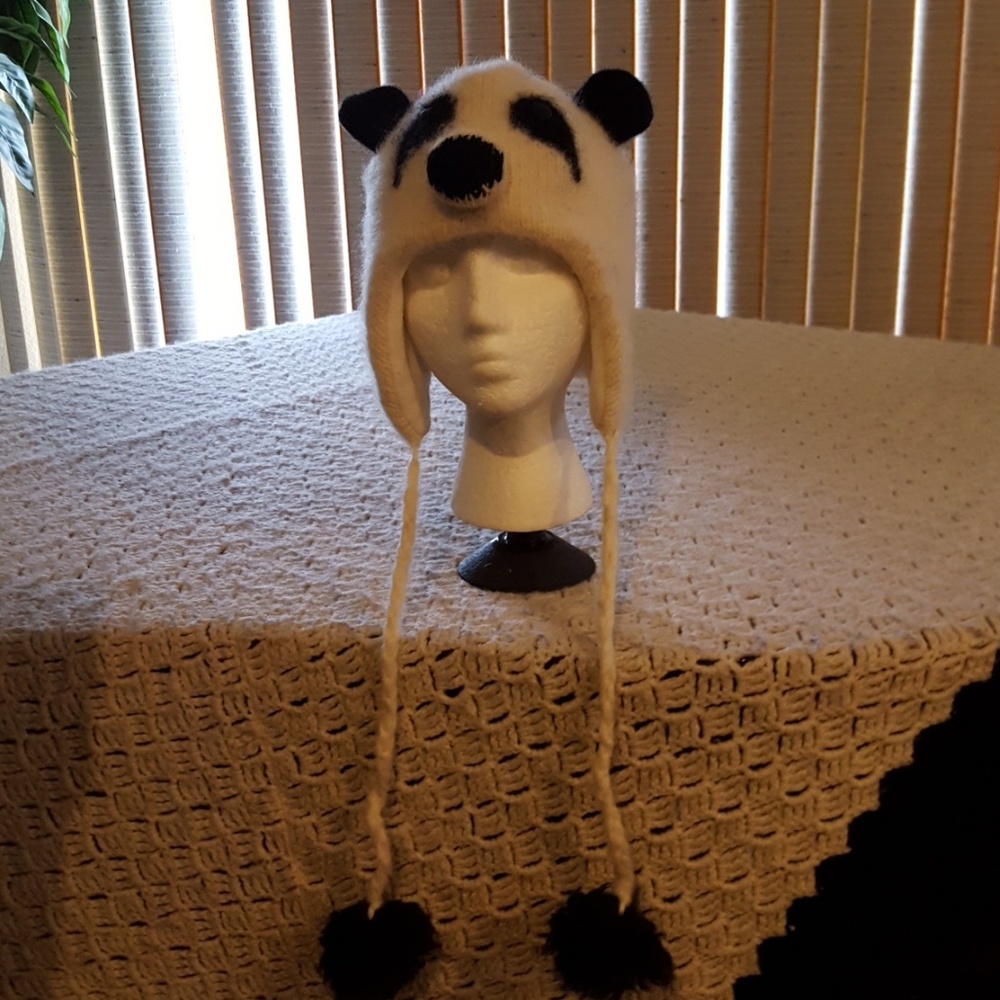 Panda hat.